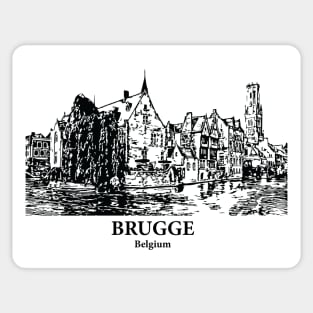 Historic Centre of Brugge - Belgium Sticker
